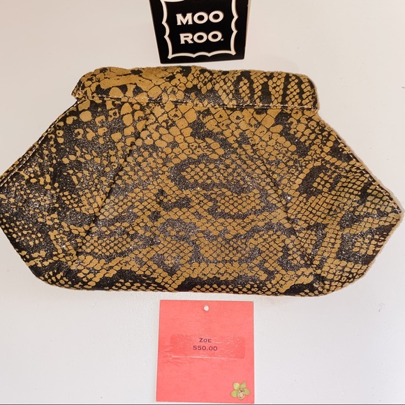MOO ROO “Snakeskin” Clutch